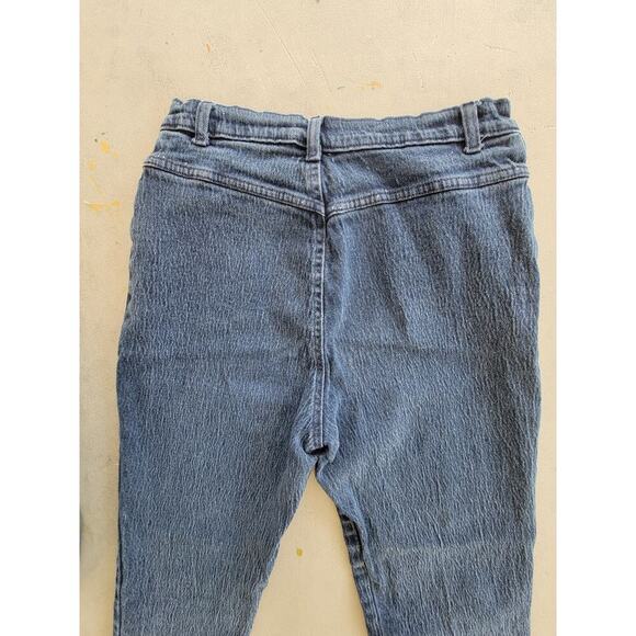 Vintage Sierra West High‎ Rise 80's 90's Tapered Mom Jeans Dark Wash Size 13/14 - Picture 6 of 6